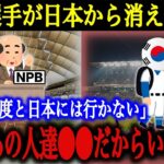 韓国「もう韓国の選手が日本に来ることはない。なぜなら…」日本野球から韓国人選手が姿を消した真相とは