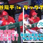 彼女と話すように大谷選手と談笑するサイスが嬉しそう！挨拶に来たセキュリティがなかなか帰らないのはなんで？【大谷翔平インダグアウト】 #大谷翔平現地映像  #エンゼルス #野球