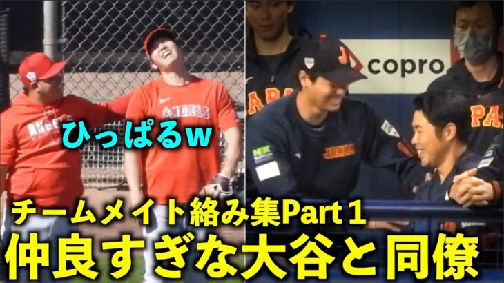 みんなと仲良すぎw 大谷翔平 2023年のチームメイトとの絡みをまとめてみたPart１！【現地映像】WBC侍ジャパン・エンゼルス