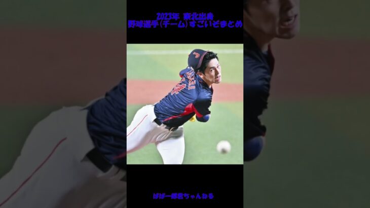 2023年東北の野球すごいまとめ #shorts #大谷翔平 #wbc #佐々木朗希 #菊池雄星 #中野拓夢 #木浪聖也 #仙台育英野球部