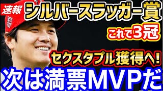 大谷翔平、2年ぶり2度目のシルバースラッガー賞獲得で3冠目！伝説のセクスタプルタイトルへ！【海外の反応】