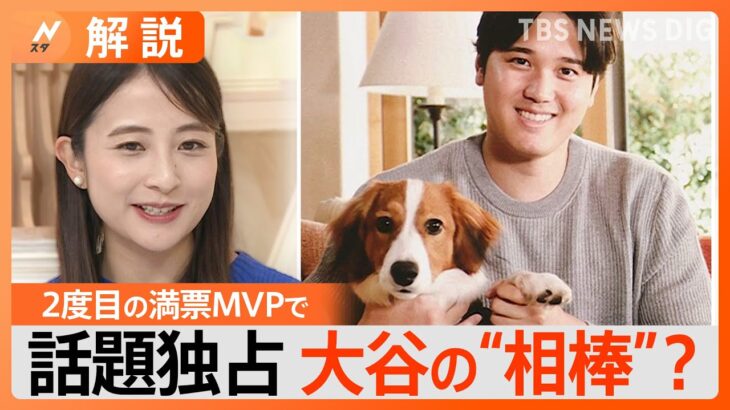 大谷翔平 史上初2度目の満票MVP、相棒の犬も話題に、移籍で地元も大変、ファンの生活にも影響？【Nスタ解説】｜TBS NEWS DIG