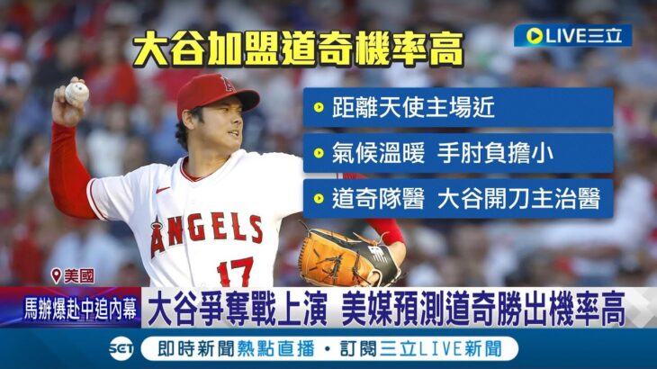 大谷翔平爭奪戰上演! 拒絕天使合格報價…挑戰5億美元合約 落腳何處受矚目 美媒預測道奇勝出機率高｜記者 魏仁君｜【國際大現場】20231115｜三立新聞台