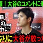 【緊急速報】大谷翔平FA移籍の争奪戦真っ最中に1ヶ月ぶりのコメント！米メディアが一斉報道した最優秀野手受賞のコメント内容に米国激震！【海外の反応/MLB/野球】