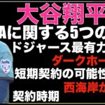 大谷翔平 FAに関する5つの質問‼️ 短期契約の可能性は日本復帰より低い‼️ ドジャース有力？ ダークホース球団 地理の重要性 契約決定時期‼️ ツインズ 前田健太との再契約に興味 2年36Mの予想も