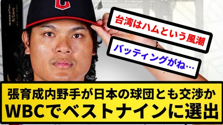 【ええやん！】レッドソックスFAの張育成内野手が日本の球団とも交渉か　WBCでベストナインに選出【反応集】【プロ野球反応集】【2chスレ】【5chスレ】