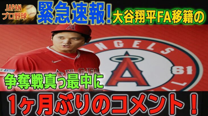 【海外の反応/MLB/メジャー/野球】FA移籍争奪戦の真っ最中に…米メディアが一斉報道した最優秀野手受賞のコメント内容に米国激震！大谷翔平が衝撃的な声明…