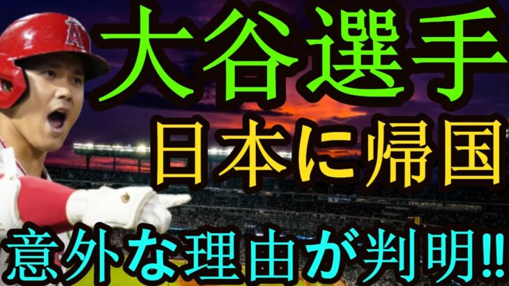 信じられない「日本基地」突然閉鎖決定!「東京ではない」大谷翔平はまだ日本に帰国!何があっても帰ってこなければならない 大谷翔平が毎年必ず日本に帰る理由を明かす! #angels #mlb #wbc