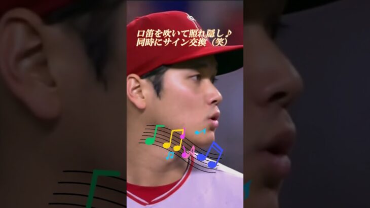 大谷翔平選手の面白いリアクションです♪可愛い照れ隠しとビビッた時の驚きの表情が最高ですね♪アテレコは個人的な想像です。