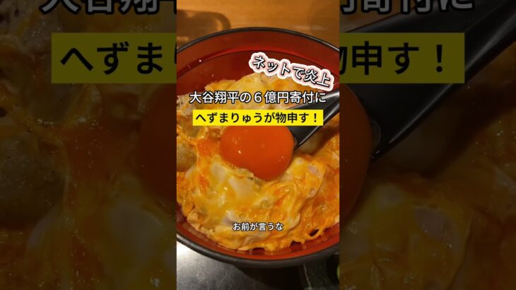 へずまりゅうが大谷翔平の６億円分のグローブ寄付に反論！少なすぎる。。