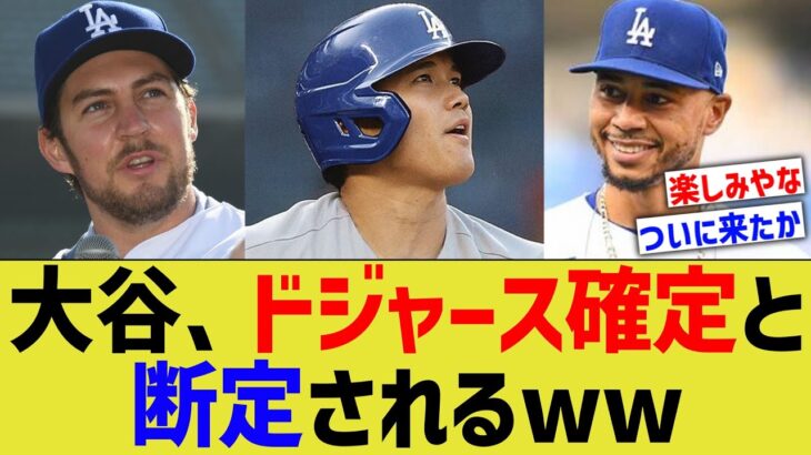 大谷翔平、ドジャース確定と断定されるwww【なんJ なんG野球反応】【2ch 5ch】