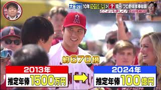 12月10日 プロ野球ニュース 大谷(29)10年1015億円?億円プロ野球年俸総額どこよりも詳しく!大谷移籍SP .ドジャース合意大谷(29)移籍決断のPOINTは?大谷の密着記者を直撃!