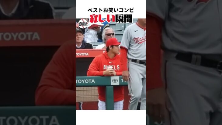 【大谷翔平】ベストお笑いコンビ#18：寂しい瞬間 😥😥😥 #shorts  #baseball #shoheiohtani