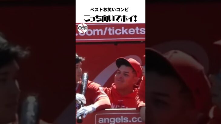 【大谷翔平】ベストお笑いコンビ#20：こっち向いてホイ！の瞬間 🤣🤣🤣 #shorts #shoheiohtani  #baseball #mlb #suarez