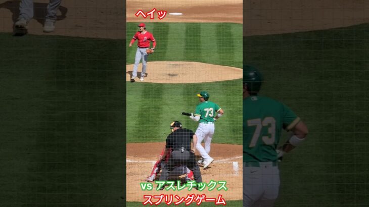 〜大谷翔平選手のナマ声「ヘイッ」〜スプリングゲーム2023 #大谷翔平 #エンジェルス