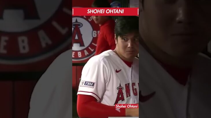 【珍プレー28】大谷翔平 ダッグアウトでボールが当たりそうになったときの反応が最高！ #shorts #shoheiohtani #shohei #大谷翔平 #珍プレー