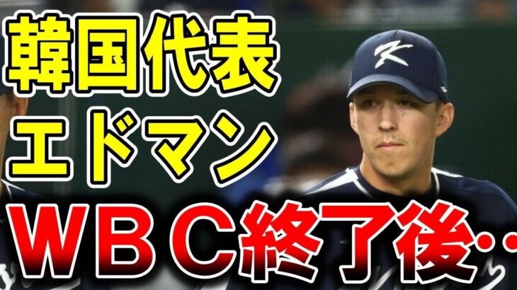 【海外の反応】エドマンが真実を激白！WBC大会を終えて真実を語ると世界から驚きの声が…【ゆっくり解説】