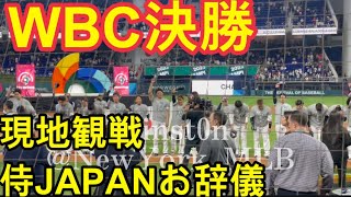 【現地映像】WBC決勝振り返り！最前列から現地観戦！侍JAPANが観客にお辞儀