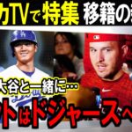 【海外の反応】大谷ドジャース移籍に新事実判明！トラウトもドジャースへの移籍を直訴か！？海外メディア速報