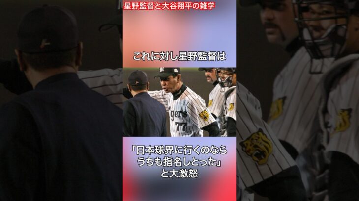 大谷翔平と星野監督に関する雑学