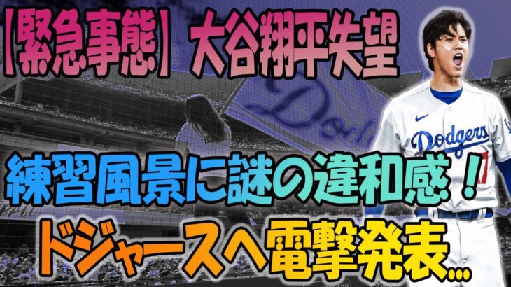 【緊急速報】ドジャーススタジアムでの大谷翔平の練習様子に不可解な感覚が漂う！米国メディアが報道した「これはもしかして…」【大谷翔平//ドジャース//海外の反応】