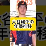 大谷翔平の年俸推移！日本ハム〜エンゼルス〜ドジャース