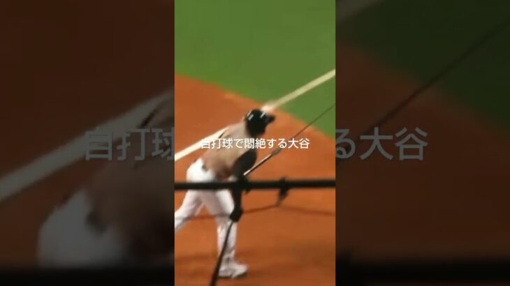 自打球で悶絶する#大谷翔平　（日ハム時代）