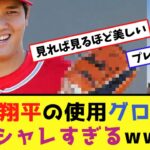 大谷翔平の使用グローブがオシャレすぎるwww【なんJ反応】