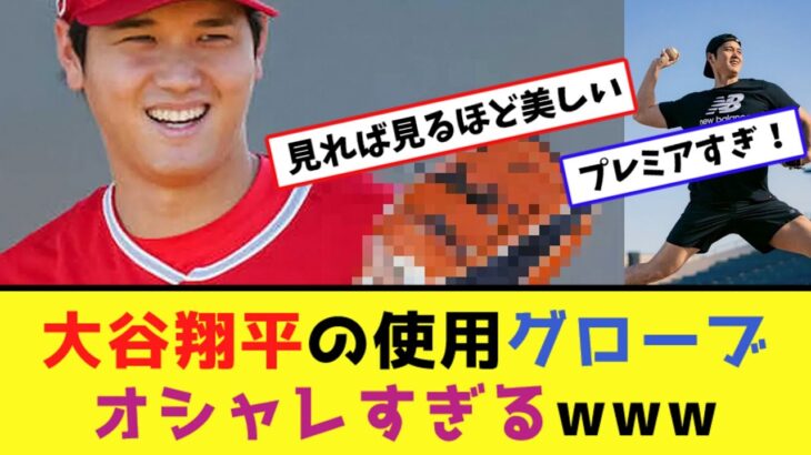 大谷翔平の使用グローブがオシャレすぎるwww【なんJ反応】