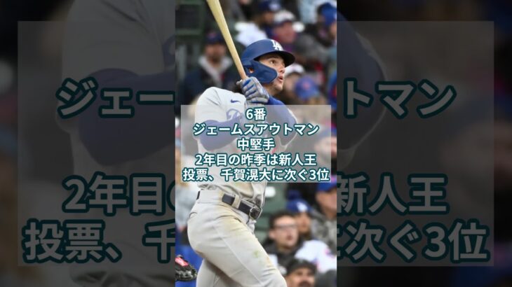 2024年ドジャース予想打順 #大谷翔平 #shoheiohtani #Los Angeles Dodgers