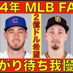 2024年MLB FA情報‼️ スネル ベリンジャーは値下がり待ち我慢競争‼️ ドジャース 大谷翔平&山本由伸獲得で今後MLB挑戦の日本人獲得のパイプ役に‼️ 将来的に日本人ローテなんかも有る？