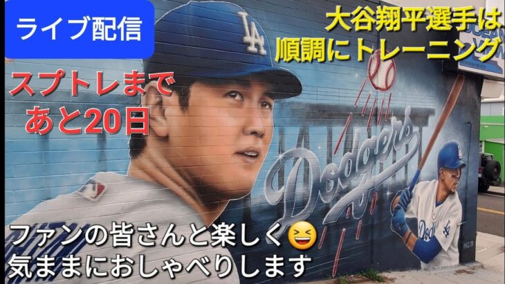 【ライブ配信】大谷翔平選手は順調にトレーニング⚾️スプリングトレーニングまであと20日⚾️ファンの皆さんと楽しく😆気ままにおしゃべりします✨Shinsuke Handyman がライブ配信中！