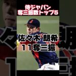 侍ジャパン奪三振数トップ5~2023年~#プロ野球 #wbc #侍ジャパン #2023 #shorts #short