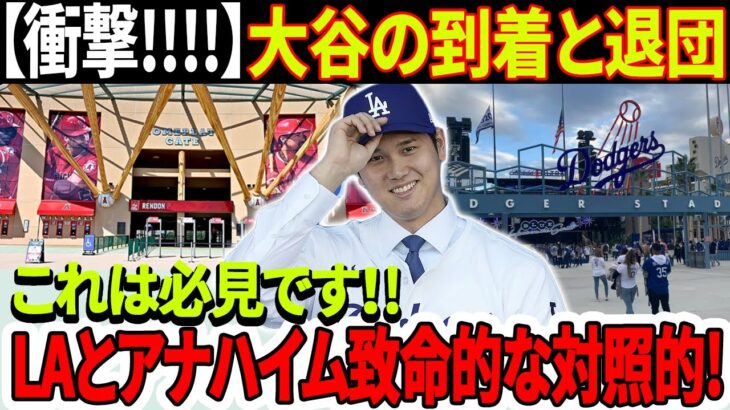 【衝撃】大谷翔平、ドジャース移籍後のLAとアナハイムの対照的な光景！大谷翔平退団でエンゼルチームの栄光は完全に消えた！