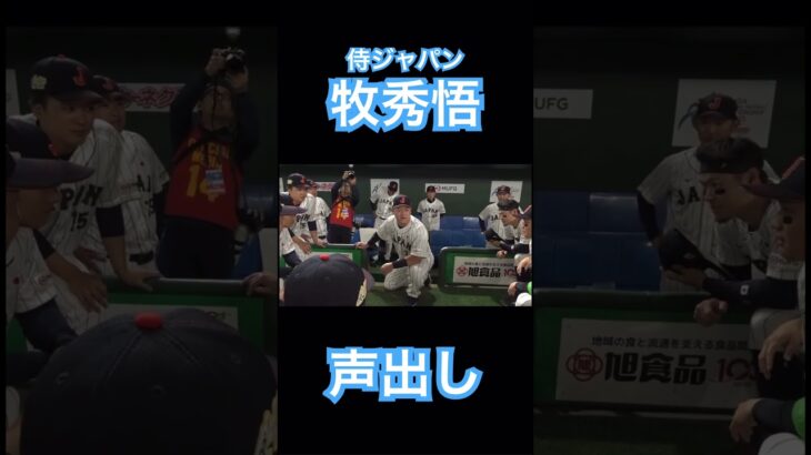 【NPB】侍ジャパンキャプテン、牧秀悟の声出し #大谷翔平 #wbc #侍ジャパン #mlb #shoheiohtani  #牧秀悟