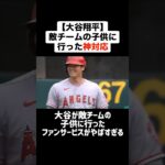 【大谷翔平】敵チームの子供に行った神対応がやばすぎる #プロ野球 #野球 #大谷翔平 #神対応 #mlb