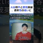 大谷翔平と野茂英雄、柔軟性の違いに驚く！野球ファンの間で最近話題になって… #shorts 431