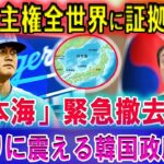 【速報】大谷翔平選手が主権全世界に証拠公開!! 「日本海」緊急撤去要請 ! 怒りに震える韓国政府