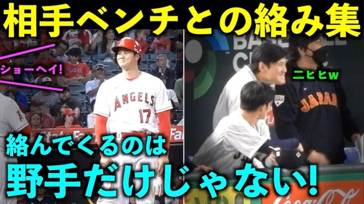 大谷翔平に絡んでくるのは野手だけじゃない！相手ベンチとの絡み集！【現地映像】エンゼルス・ドジャース