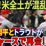 【緊急速報】米全土が混乱！大谷翔平とトラウトがドジャースで再会！？