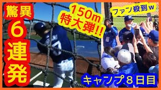 【大谷翔平150ｍ特大弾＆驚異６連発含む13本柵越え!!】密着 現地映像まとめ（2024.2.17 キャンプ８日目 米アリゾナ州グレンデール球団施設）