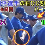 バーンズ捕手が大谷翔平選手の右ひじをさりげなくいたわる【大谷翔平選手】～キャンプ16 日目～Shohei Ohtani 2024 Warm Up Spring Training Day 16