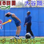 メディシンボールを使ったトレーニング【大谷翔平選手】～キャンプ16日目～Shohei Ohtani 2024  Spring Training Day 16