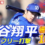 【2.14現地速報】ドジャース・大谷　キャンプ2度目のフリー打撃で柵越え10本!