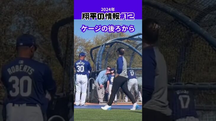 【大谷翔平】2024年の翔平情報#12：大谷翔平の打撃練習で“異様な光景”「世界遺産です！」😍😍😍 #shorts #shoheiohtani #baseball