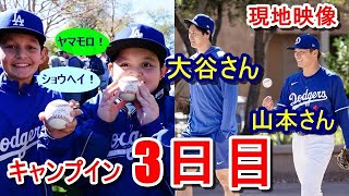 【ドジャースキャンプ】大谷翔平・山本由伸のキャンプイン3日目。（日本時間2月12日）現地映像有。その他の日本選手は？ダルビッシュ・松井裕樹会見・千賀トレーニング