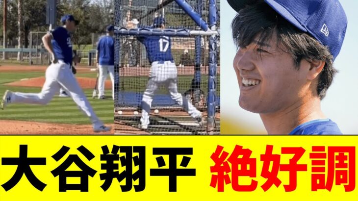 大谷翔平、フリー打撃やベースランニングを行い、打って走って絶好調の模様【5chなんG】