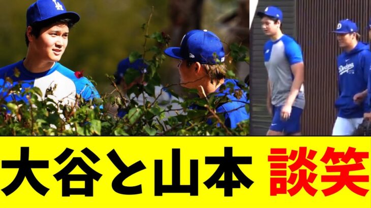 大谷翔平と山本由伸、仲良く談笑しながらアリゾナキャンプ施設を移動【5chなんG】