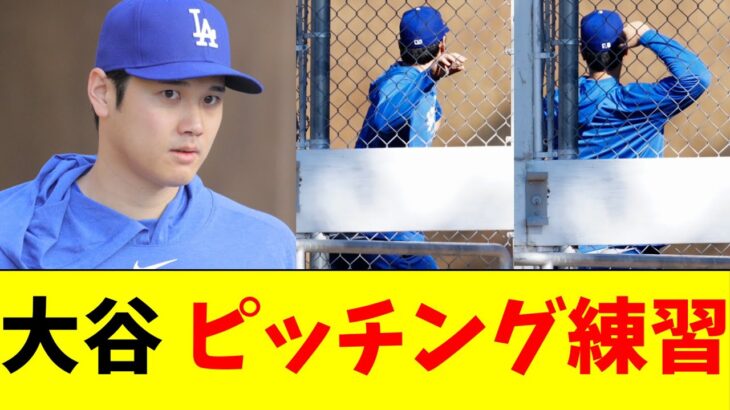 大谷翔平、キャンプでシャドーピッチング練習を姿を見せる【5chなんG】