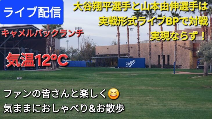 【ライブ配信】大谷翔平選手は山本投手と実戦形式ライブBPで対戦しませんでした⚾️ファンの皆さんと楽しく😆気ままにおしゃべり&お散歩💫Shinsuke Handyman がライブ配信中！